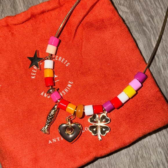 Anthropologie beaded charm necklace - Picture 8 of 9